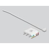 Moduł Keystone RJ45 do LSA beznarzędziowy Cat.6 UTP czerwony Delock 86344