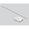 Moduł Keystone RJ45 do LSA beznarzędziowy Cat.6 UTP czerwony Delock 86344