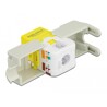 Moduł Keystone z gniazdem RJ45 do LSA Cat.6 UTP żółty Delock 86345