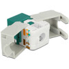 Moduł Keystone z gniazdem RJ45 do LSA Cat.6 UTP zielony Delock 86349