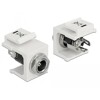Moduł Keystone DC 5.5 x 2.1 mm wtyk żeński biały Delock 86355