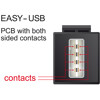 Moduł Keystone Easy USB 2.0 A żeńskie do Easy USB 2.0 A żeńskiego czarne Delock 86368
