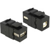 Moduł Keystone USB 2.0 A wtyk żeński do USB 2.0 B wtyk żeńskiego czarny Delock 86370