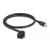 Moduł Keystone mini DisplayPort wtyk żeński 110° do mini DisplayPort wtyk męski z przewodem czarny Delock 86374