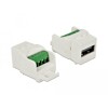 Moduł Keystone USB 2.0 A żeńskie do skrzynki zacisków biały Delock 86376