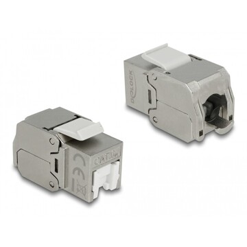 Moduł Keystone z gniazdem RJ45 do LSA Cat.6A STP z osłoną przeciwkurzową Delock 86385