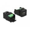 Moduł Keystone USB 2.0 A żeńskie do skrzynki zacisków czarny Delock 86386