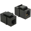 Moduł Keystone RJ12 żeńskie do RJ12 żeńskiego Cat.3 czarny Delock 86390