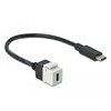Moduł Keystone USB 3.0 C wtyk żeński do USB 3.0 C wtyk męski z przewodem Delock 86399