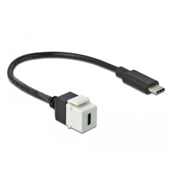 Moduł Keystone USB 3.0 C wtyk żeński do USB 3.0 C wtyk męski z przewodem Delock 86399