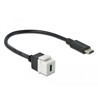 Moduł Keystone USB 3.0 C wtyk żeński do USB 3.0 C wtyk męski z przewodem Delock 86399