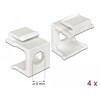 Osłona Keystone biała z otworem 8 mm 4 sztuki Delock 86400