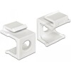 Osłona Keystone biała z otworem 8 mm 4 sztuki Delock 86400