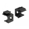 Osłona Keystone czarna z otworem 8 mm 4 sztuki Delock 86403