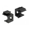Osłona Keystone czarna z otworem 8 mm 4 sztuki Delock 86403
