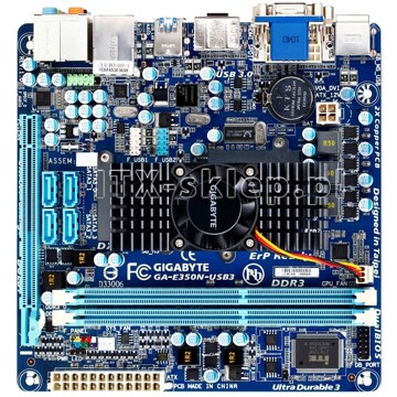 Gigabyte GA-E350N-USB3 AMD Hudson-M1 Zacate 2x1,6 GHz Radeon HD 6310