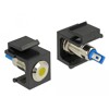 Moduł Keystone LED żółty płaski 6V czarny Delock 86462