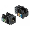 Moduł Keystone z gniazdem RJ12 do LSA Cat.3 UTP czarny Delock 86468
