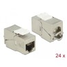 Moduł Keystone z gniazdem RJ45 do LSA Cat.6A STP kompaktowy 24 sztuki Delock 86479
