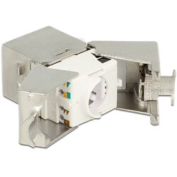 Moduł Keystone z gniazdem RJ45 do LSA Cat.6A STP kompaktowy 24 sztuki Delock 86479