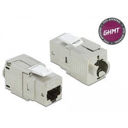 Moduł Keystone z gniazdem RJ45 Cat.8.1 beznarzędziowy Delock 86488