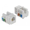 Moduł Keystone z gniazdem RJ12 do LSA Cat.3 UTP biały Delock 86498