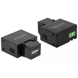 Moduł Keystone port ładowania USB Type-A 1A czarny Delock 86505