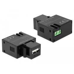 Moduł Keystone port ładowania USB Type-A 1A czarny Delock 86505