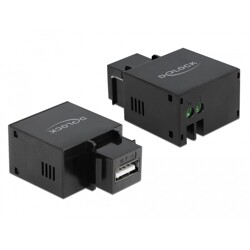 Moduł Keystone port ładowania USB Type-A 2.1A czarny Delock 86506