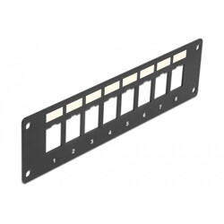 Panel montażowy Keystone 8-portowy podtynkowy Delock 86597