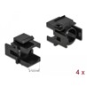 Osłona Keystone czarna z otworem 12.5 mm 4 sztuki Delock 86738
