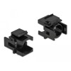 Osłona Keystone czarna z otworem 12.5 mm 4 sztuki Delock 86738