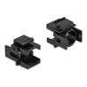 Osłona Keystone czarna z otworem 12.5 mm 4 sztuki Delock 86738