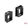 Uchwyt Keystone do skrzynek 4 sztuki czarny Delock 86761