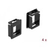 Uchwyt Keystone do skrzynek 4 sztuki czarny Delock 86761