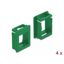 Uchwyt Keystone do skrzynek 4 sztuki zielony Delock 86763