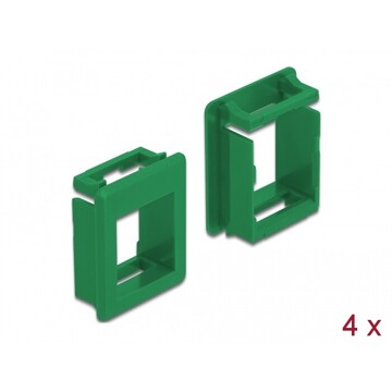 Uchwyt Keystone do skrzynek 4 sztuki zielony Delock 86763