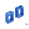 Uchwyt Keystone do skrzynek 4 sztuki niebieski Delock 86764