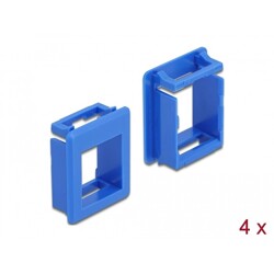 Uchwyt Keystone do skrzynek 4 sztuki niebieski Delock 86764