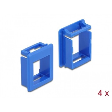 Uchwyt Keystone do skrzynek 4 sztuki niebieski Delock 86764