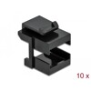 Osłona Keystone czarna do złączy optycznych Delock 86806