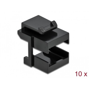 Osłona Keystone czarna do złączy optycznych Delock 86806