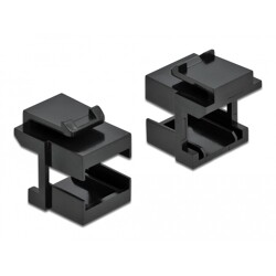 Osłona Keystone czarna do złączy optycznych Delock 86806