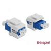 Osłona Keystone biała do złączy optycznych Delock 86807