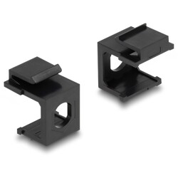 Osłona Keystone czarna z otworem 8.0 mm 4 sztuki Delock 86810
