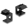 Osłona Keystone czarna z otworem 8.0 mm 4 sztuki Delock 86810