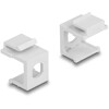 Osłona Keystone biała z otworem 8.0 mm 4 sztuki Delock 86819