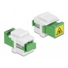 Moduł Keystone SC Simplex żeńskie do SC Simplex żeńskiego z wewnętrzną osłoną przeciwlaserową Delock 86831
