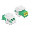 Moduł Keystone LC Duplex żeńskie do LC Duplex żeńskiego z wewnętrzną osłoną przeciwlaserową Delock 86833