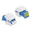Moduł Keystone LC Duplex żeńskie do LC Duplex żeńskiego z wewnętrzną osłoną przeciwlaserową Delock 86834